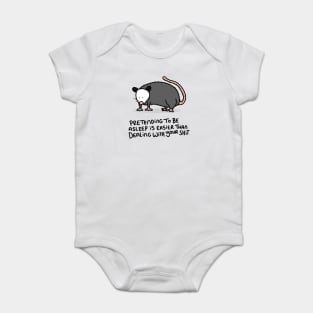 Grumpy Possum Baby Bodysuit